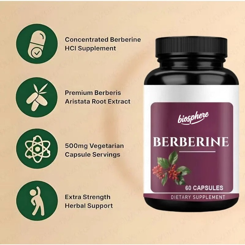 Berberine Supplement-60 vegeta - огляд і ціна Berberine Hcl Capsule